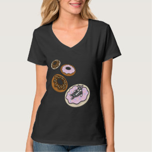 Boston Terrier en Donuts Boston Terrier met Don T-shirt