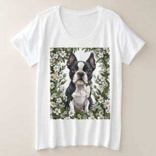 Boston Terrier Et Massachusetts Mayflowers 2