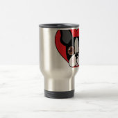 Boston Terrier Face Reisbeker (Center)