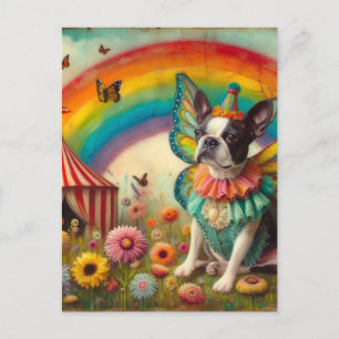 Boston Terrier Fairy Circus Briefkaart