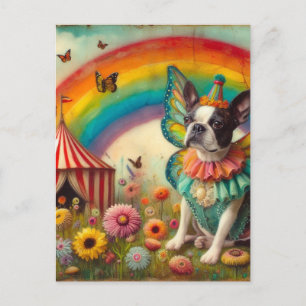 Boston Terrier Fairy Circus Briefkaart
