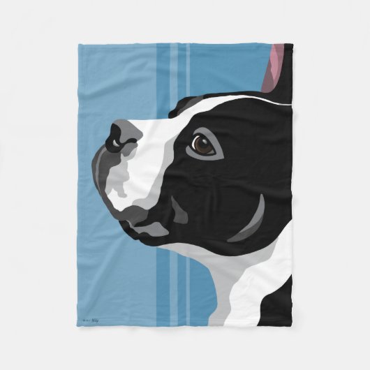 Boston Terrier Fleece Blankets (Voorkant)