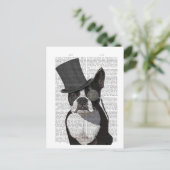 Boston Terrier, Formal Hound en Pet Briefkaart (Staand voorkant)