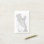 Boston Terrier, Formal Hound en Pet Post-it® Notes (Op bureau)