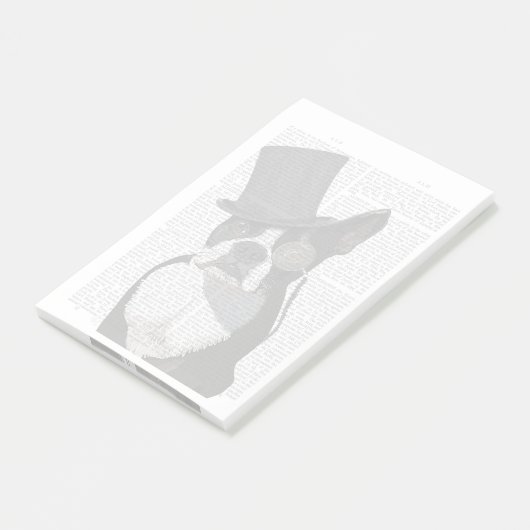 Boston Terrier, Formal Hound en Pet Post-it® Notes (Schuin)