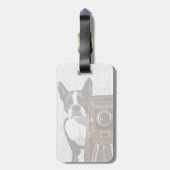 Boston Terrier Fotograaf 2 Bagagelabel (Achterkant verticaal)