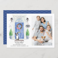 Boston Terrier Front door Moving Announge