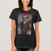  Boston Terrier Gangster T-shirt