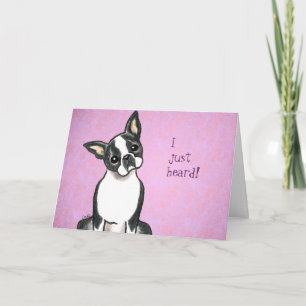 Boston Terrier Gefeliciteerd Kaart
