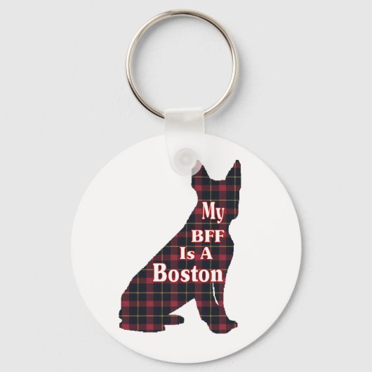 Boston Terrier Gifts Sleutelhanger (Voorkant)
