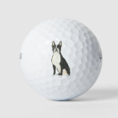 Boston Terrier Golfballen (Voorkant)