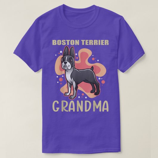 Boston Terrier Grandma Dog Owner Boston Terrier T T-shirt (Design voorkant)