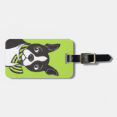 Boston Terrier Green Bagagelabel (Voorkant horizontaal)