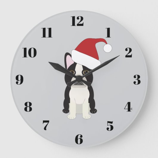Boston Terrier Grote Klok (Voorkant)