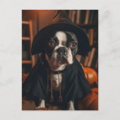 Boston Terrier Halloween Briefkaart (Voorkant)