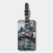 Boston Terrier Halloween eng Bagagelabel (Voorkant verticaal)