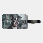 Boston Terrier Halloween eng Bagagelabel (Achterkant horizontaal)