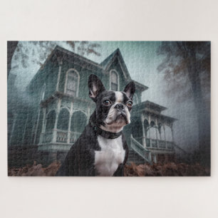Boston Terrier Halloween eng Legpuzzel