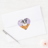 Boston Terrier Halloween Hart Sticker (Envelop)