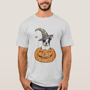 Boston Terrier Halloween T-shirt
