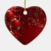 Boston Terrier Hanging Kerstornament Keramisch Ornament (Achterkant)