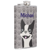 Boston Terrier Heupfles (Rechts)