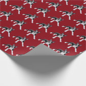 Boston Terrier Holiday Wrapping Paper Cadeaupapier (Hoek)