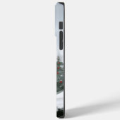 Boston Terrier-hond in de sneeuw met Kerstmis  Case-Mate iPhone Case (Achterkant / Links)