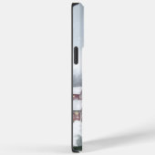 Boston Terrier-hond in de sneeuw met Kerstmis  Case-Mate iPhone Case (Achterkant / Rechts)