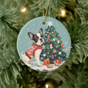 Boston Terrier hond Keramisch Ornament