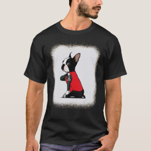 Boston Terriër Hond Liefde R Papa Moeder Jongen Me T-shirt