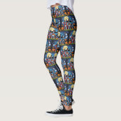 Boston Terrier Honden Pompoen Halloween Grappig Leggings (Links)