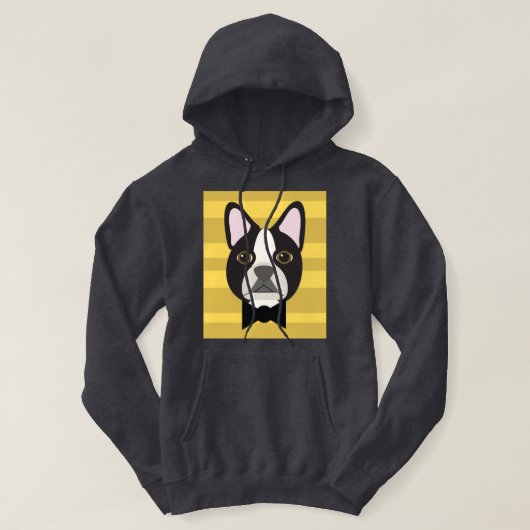 Boston Terrier Hoodie (Design voorkant)