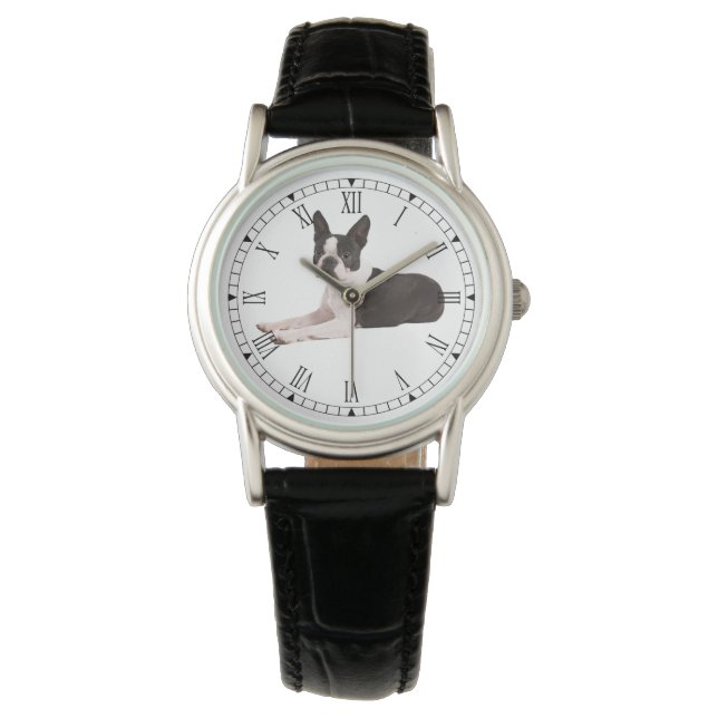 Boston Terrier Horloge (Voorkant)