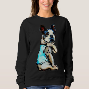 Boston Terrier I Love Mam Tattoo Dog Moederdag Trui