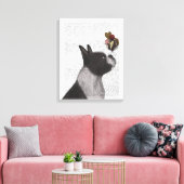 Boston Terrier Ice Cream Canvas Afdruk (Insitu (Woonkamer))
