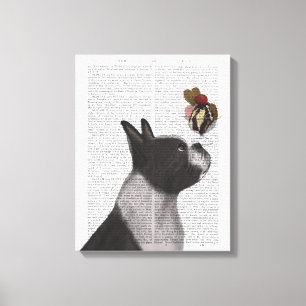 Boston Terrier Ice Cream Canvas Afdruk