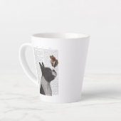 Boston Terrier Ice Cream Latte Mok (Linkerhoek)