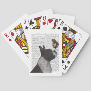 Boston Terrier Ice Cream Pokerkaarten