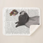 Boston Terrier Ice Cream Sherpa Deken (Voorkant (horizontaal))