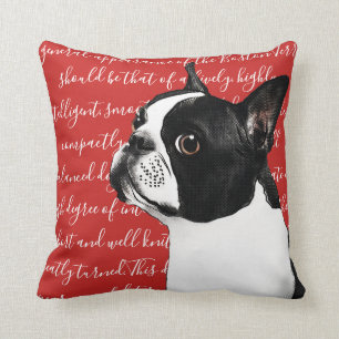 Boston Terrier Illustration Pillow Kussen