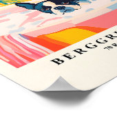 Boston Terrier in bad, Poster voor een leuke badka (Hoek)