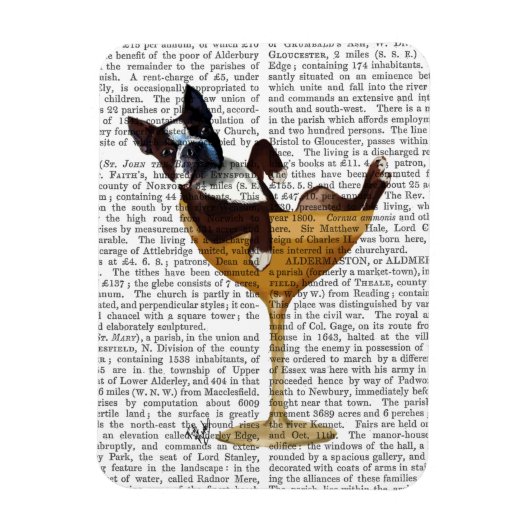 Boston Terrier in Cocktail Glass 2 Magneet (Verticaal)