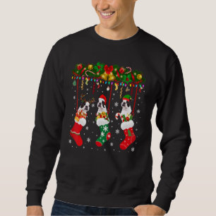 Boston Terrier in Sock Xmas Reindeer Santa Elf Dog Trui