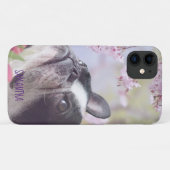 Boston Terrier iphone 11 hoesje (Achterkant (horizontaal))