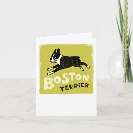 Boston Terrier Kaart (Voorkant)
