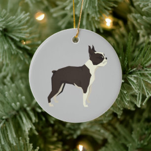 Boston Terrier Kerst Ornament