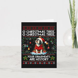 Boston Terrier Kerstboom Decoraties Hondenliefde Bedankkaart