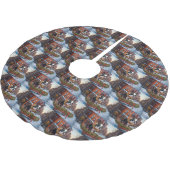 Boston Terrier Kerstfeest Seizoen Kerstboom Rok (Gekanteld)