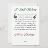 Boston Terrier Kerstmis Feestdagenkaart (Achterkant)